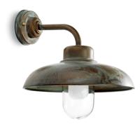 Moretti Luce Strakke wandlamp Samoa - verouderd messing 1335.T.AR