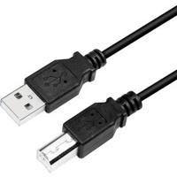 LogiLink CU0009B USB-kabel USB 2.0 5 m USB A USB B Zwart