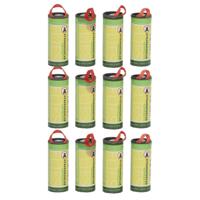 Insecten/vliegen vang plakstrips/kleefstrips - 12x stuks - ongedierte bestrijden