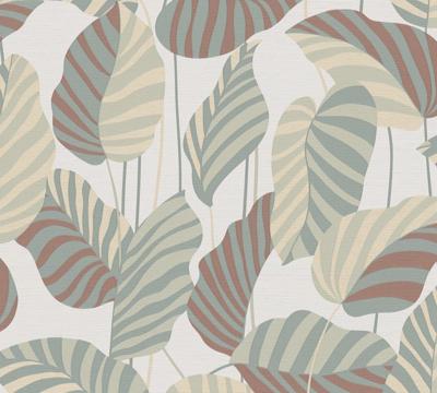 AS Creation Antigua - Wit - Planten Behang - 390941
