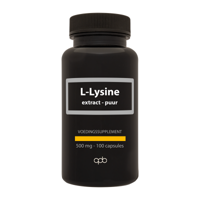 APB Holland L-Lysine extract puur 500mg 100 Capsules