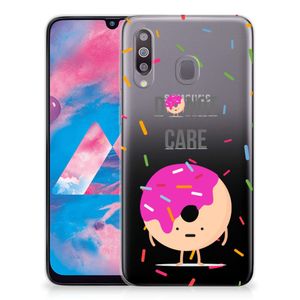 Samsung Galaxy M30 Siliconen Case Donut Roze