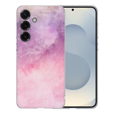 TPU Hoesje Samsung Galaxy S25 - Pink Purple Paint Backcover
