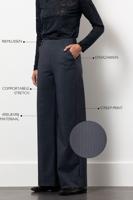 Lexie bnd pinstripe trousers - antraciet/dark blue - 13386