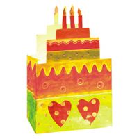 Verjaardagstaart candle bag 4 stuks - thumbnail