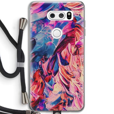 Pink Orchard: LG V30 Transparant Hoesje met koord