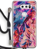 Pink Orchard: LG V30 Transparant Hoesje met koord