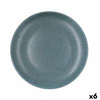 Dinerbord Bidasoa Element Hydrozero Blauw Keramisch Ø 27 cm (6 Stuks)