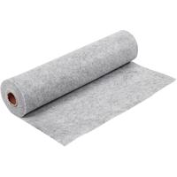 Creativ Company Hobbyvilt, b: 45 cm, dikte 1,5-2 mm, gemelleerd, 180-200 gr, grijs, 5 m/ 1 rol