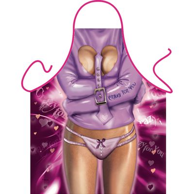 Sexy kookschort roze vrouw crazy for you