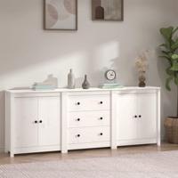 Dressoir 210x35x80 cm massief grenenhout wit Dressoir 210x35x80 cm massief grenenhout wit