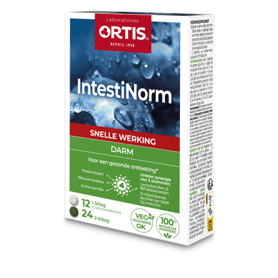 Ortis Spijsvertering IntestiNorm Darm 2x18 Tabletten Ortis Spijsvertering IntestiNorm Darm 2x18 Tabletten