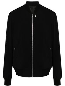 Rick Owens crepe wool bomber jacket - Noir