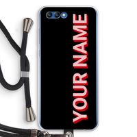 Namecase: Honor 10 Transparant Hoesje met koord
