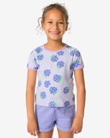 HEMA Kinder T-shirt Rib Framboos Paars (paars)