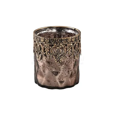 PTMD Waxinelichthouder Decoritz Brons 10cm