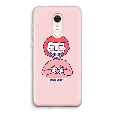 Hartje: Xiaomi Redmi 5 Transparant Hoesje