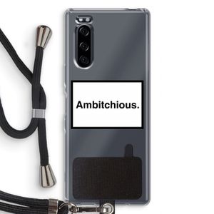Ambitchious: Sony Xperia 5 Transparant Hoesje met koord
