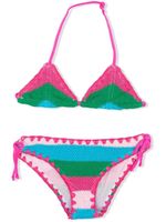 MC2 Saint Barth Kids bikini Holly à rayures - Rose - thumbnail