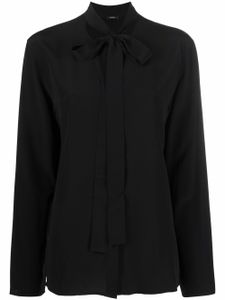 JOSEPH blouse Bayne à fermeture nouée - Noir