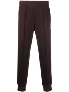 Zegna pantalon de jogging à logo embossé - Marron