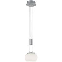 LED Hanglamp - Hangverlichting - Trion Maliba - 8W - 1-lichts - Warm Wit 3000K - Dimbaar - Rond - Mat Nikkel - Aluminium - thumbnail