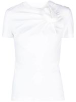 Alexander McQueen t-shirt à design torsadé - Blanc