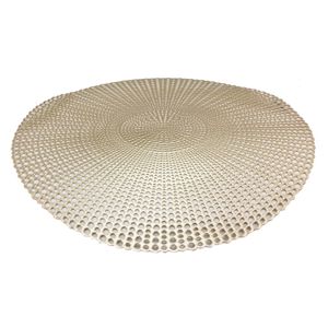 4x Ronde placemat/onderlegger mat goud 40 cm