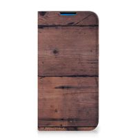 iPhone 14 Pro Max Book Wallet Case Old Wood - thumbnail