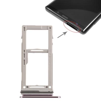 SIM-kaart lade + SIM-kaart lade/micro SD-kaart lade voor Galaxy Note9 (paars)