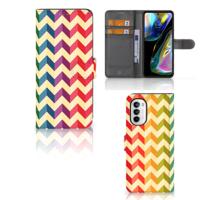 Motorola Moto G52 | Moto G82 | Telefoon Hoesje | Zigzag Multi Color