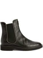 Giuseppe Zanotti bottines en cuir à effet peau de crocodile - Noir