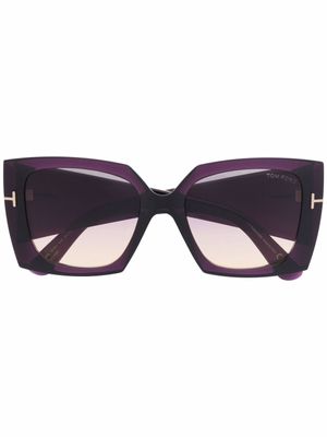 TOM FORD Eyewear lunettes de soleil à monture oversize - Violet