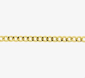 Ketting Zilgold Gourmetschakel geelgoud-zilveren kern 5 mm