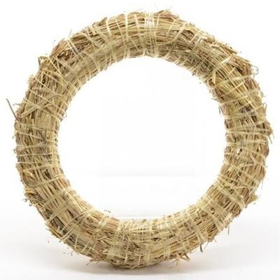 Decoratie krans van stro - D40 x 6,5 cm - DIY kransen maken - kerst deurkrans/kerstkrans Decoratie krans van stro - D40 x 6,5 cm - DIY kransen maken - kerst deurkrans/kerstkrans