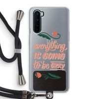 Optimistic flower girl: OnePlus Nord Transparant Hoesje met koord