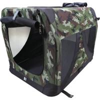Transportbox - M PETS - COMFORTKRAT L - Camouflage - Opvouwbaar - Metalen frame - Ventilatieroosters Transportbox - M PETS - COMFORTKRAT L - Camouflage - Opvouwbaar - Metalen frame - Ventilatieroosters