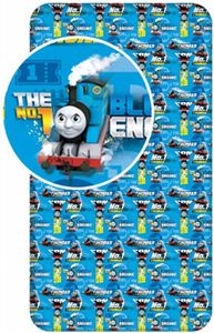 Thomas de Trein Action hoeslaken eenpersoons 90 x 200 cm