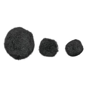 Colorations - pom poms zwart, 100st.