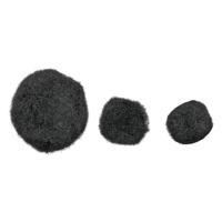 Colorations - pom poms zwart, 100st.