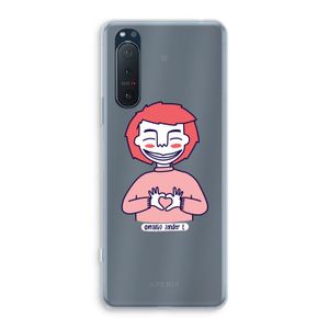 Hartje: Sony Xperia 5 II Transparant Hoesje