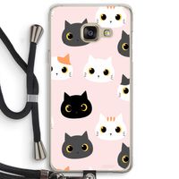 Katten: Samsung Galaxy A3 (2016) Transparant Hoesje met koord