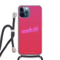 Vice Glow: iPhone 13 Pro Max Transparant Hoesje met koord