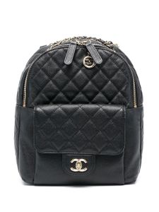 CHANEL Pre-Owned sac à dos zippé à design matelassé (2019) - Noir