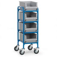 Fetra Hauptartikel 32921 Etagewagen Staal Poedercoating Laadvermogen (max.): 250 kg Stralend blauw (RAL 5007) - thumbnail