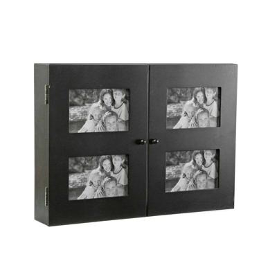 Sleutelkastje Versa Zwart Hout (8,5 x 33 x 46 cm)