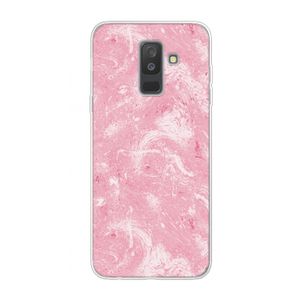Abstract Painting Pink: Samsung Galaxy A6 Plus (2018) Transparant Hoesje