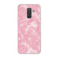Abstract Painting Pink: Samsung Galaxy A6 Plus (2018) Transparant Hoesje