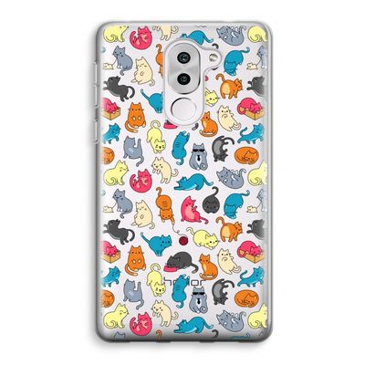 Kleurrijke katten: Honor 6X Transparant Hoesje