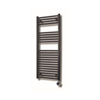 Elektrische Design Radiator Sanicare Plug En Play 111,8 x 45 cm Mat Zwart Thermostaat Zwart 596 Watt Sanicare - thumbnail